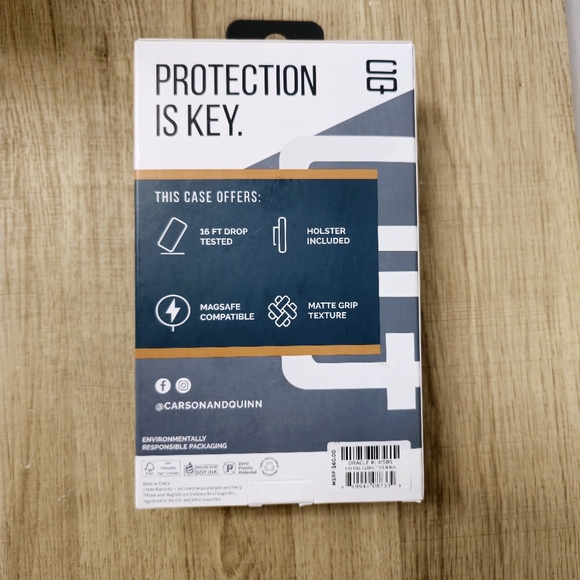 CQ x Carson & Quinn Bolt with MagSafe Case and Holster - iPhone 15 Pro (Black) - Picture 7 of 9